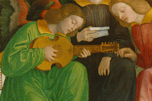 Madonna and Child with instrument
